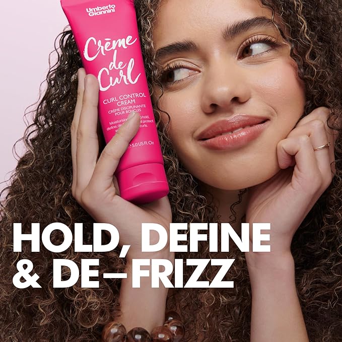 Umberto Giannini De-frizz & Define Duo, Curl Jelly Scrunching Jelly Hair Gel & Creme De Curl Cream, Vegan & Cruelty Free, Lightweight Cream for Curly, Wavy & Coily Hair