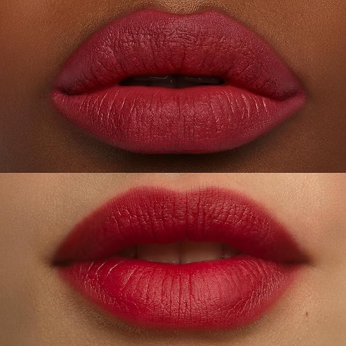 about-face Blur Matte Lip Plump – Soft-Matte Liquid Lipstick with Plumping Effect – Hydrating, Vegan, Cruelty-Free, Clean Beauty – 0.2 oz (Elysian - Dusty Red)