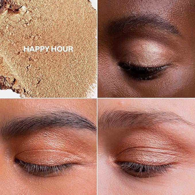 ATTITUDE Oceanly Eyeshadow, EWG Verified, Single Shimmer Cream Eyeshadow, Plastic-Free, Vegan Beauty and Makeup, Happy Hour, 0.16 Fl Oz