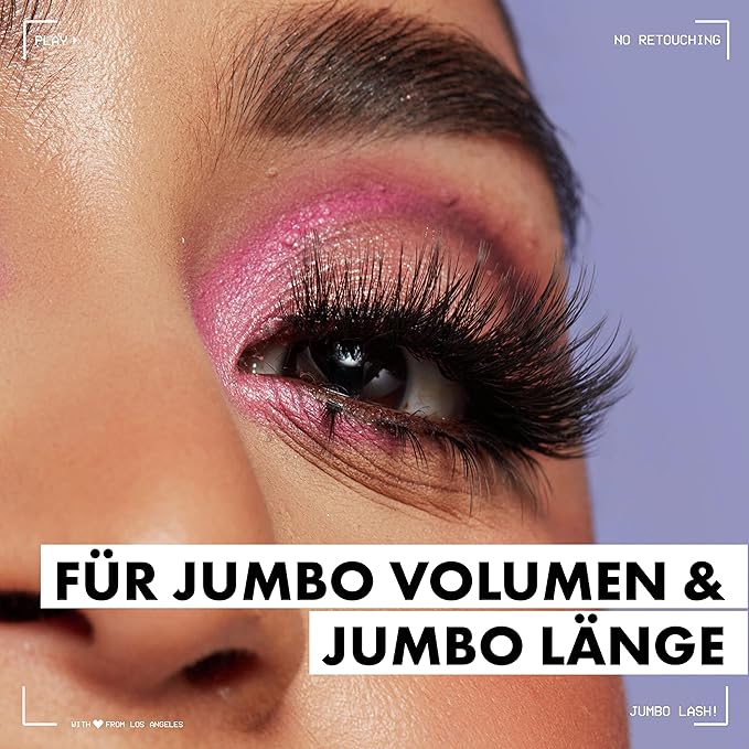 NYX PROFESSIONAL MAKEUP Jumbo Lash! Vegan False Eyelashes, Up to 12HR Wear, Reusable Fake Lashes - Wispy Flutter (Pack of 2)
