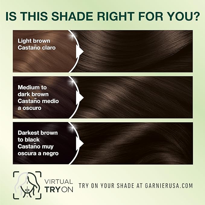 Garnier Nutrisse Ultra Crème Hair Color, Permanent Hair Dye with 100% Gray Coverage, Vegan & Cruelty-Free, 30 Darkest Brown (Sweet Cola), 2 Count