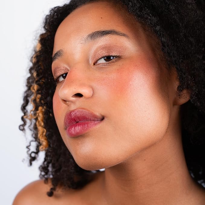Cream Eyeshadow & Highlighter - Infused with Hyaluronic Acid + Calendula Flower - LightWeight Cream Makeup and Skincare - 99% Natural Ingredients - Vegan Make Up - 04 Copper