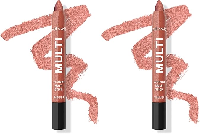 wet n wild Color Icon Cream Eyeliner Eyeshadow Multi-Stick, Moisturizing, Nourishing Velvety Cream-to-Powder Buildable & Blendable Formula, Cruelty-Free & Vegan - Born To Flirt (Pack of 2)
