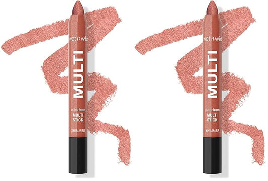 wet n wild Color Icon Cream Eyeliner Eyeshadow Multi-Stick, Moisturizing, Nourishing Velvety Cream-to-Powder Buildable & Blendable Formula, Cruelty-Free & Vegan - Born To Flirt (Pack of 2)