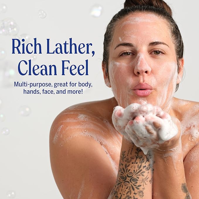 Dr. Bronner's Pure-Castile Liquid Magic Soap Bottle & Refill Carton - Made with Regenerative Organic Certified Oils- 18-in-1 Uses for Face, Body Wash, Hand Soap Refill- Eucalyptus, 32oz + Refill