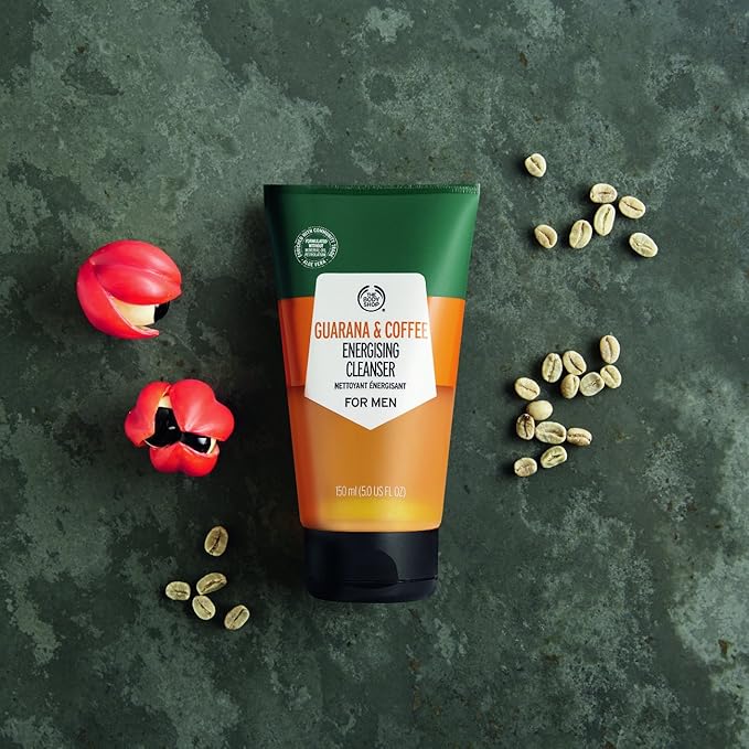 The Body Shop Guarana and Coffee Energizing Cleanser For Men, 5 Fl Oz (Vegan)