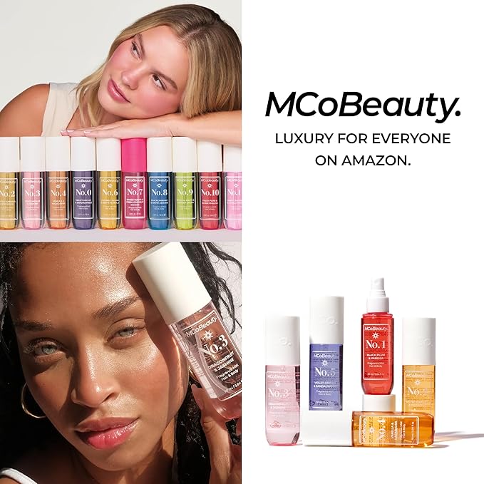 MCoBeauty - Fragrance Mist No.3 - Light Body Mist and Hair Perfume with Sweet Blossom, Dragon Fruit and Lychee - Gifts for Women, Feminine Spray, Self Care Gifts for Women - 90ml Bottle
