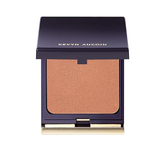 Kevyn Aucoin Sensual Skin Bronzer, Golden Hour - Medium (balanced bronze for medium to tan skin tones): Get a sun-kissed glow. Cream-to-powder formula. Blur texture, pores & fine lines. Made in Italy.