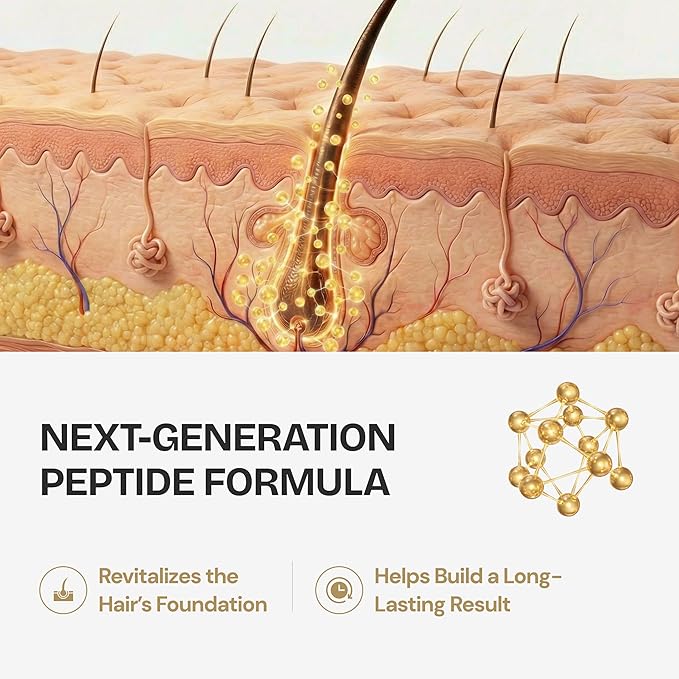 Eyelash Serum & Eyebrow Conditioner - Prostaglandin-Free & Hormone-Free - Dual Peptides & Vitamin B5 for Thicker Fuller Lashes - Safe for Sensitive Eyes - 5ml (3-Month Supply)