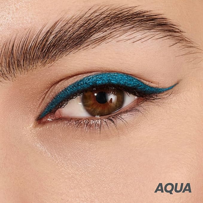 Wonderskin Eyeliner Pencil, 1440 Longwear Blue Eyeliner Pencil - Waterproof, Sharpenable & Smudge Proof (Aqua)