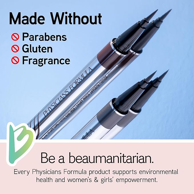Physicians Formula Eye Booster, Lash-Enhancing 2-in-1 Eyeliner Serum, Dermatologist Approved, Hypoallergenic, Cruelty-Free & Vegan - Deep Brown