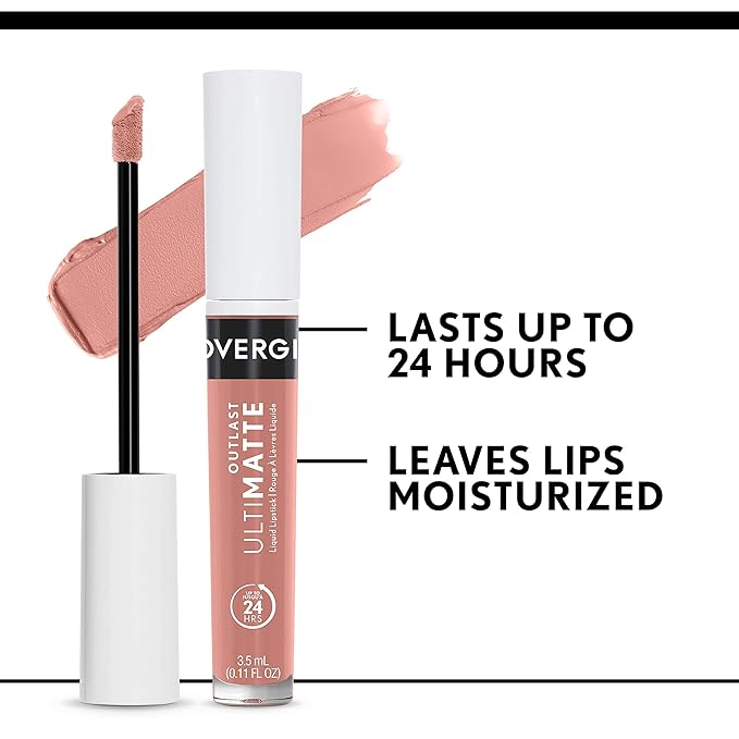 COVERGIRL Outlast Ultimatte One Step Liquid Lip Color, No Wine-ing, No Wine-Ing, 0.12 Fl Ounce