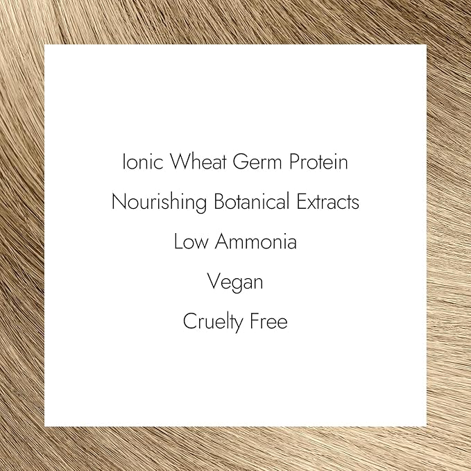 Ion Permanent Creme Hair Color 8V Light Cool Blonde, Vegan, Cruelty Free, PPD Free, 100% Gray Coverage, Long Lasting, Fade Resistant Color, 2.05 oz