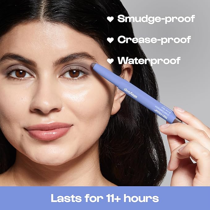 ALLEYOOP 11th Hour Waterproof Cream Eyeshadow Stick – Long-Lasting Eye Shadow Pencil & Eyeliner, Cream to Powder Stick & Highlighter – Smudge-Proof Eyeshadow Matte, Smoky Mocha Matte