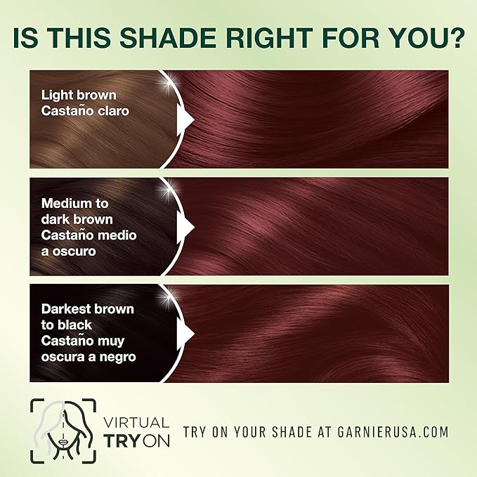 Garnier Nutrisse Ultra Crème Hair Color, Permanent Hair Dye with 100% Gray Coverage, Vegan & Cruelty-Free, 362 Darkest Berry Burgundy (Raspberry Jam), 2 Count