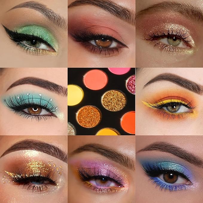 18 color eyeshadow palette,vegan eye shadow with special colors eyeshadow cosmetic Matte duochrome eyeshadow (make up-2)