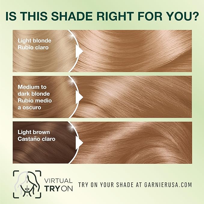 Garnier Nutrisse Ultra Crème Hair Color, Permanent Hair Dye with 100% Gray Coverage, Vegan & Cruelty-Free, 82 Pearly Blonde (Biscotti), 2 Count