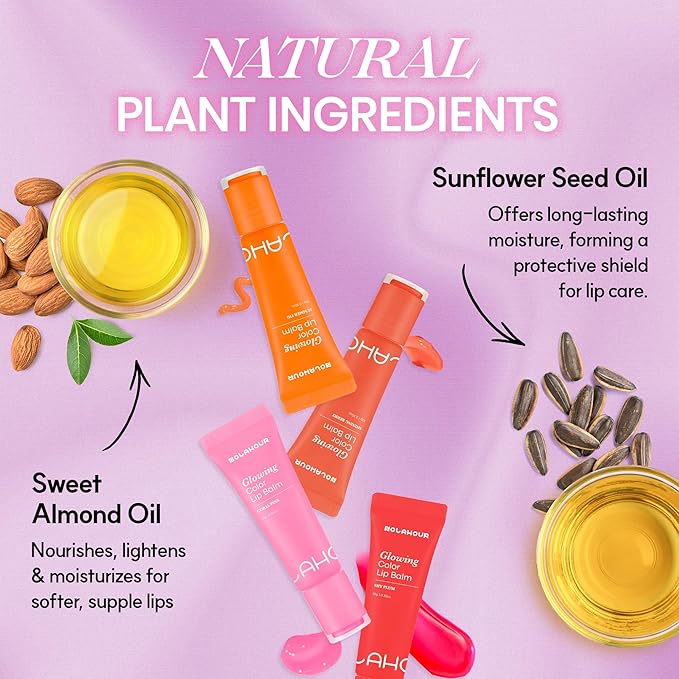 Glowing Color Lip Balm (Coral Pink)