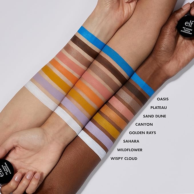 e.l.f. No Budge Cream Eyeshadow, 3-in-1 Eyeshadow, Primer & Liner With Crease-Resistant Color & Stay-Put Power, Vegan & Cruelty-Free, Plateau