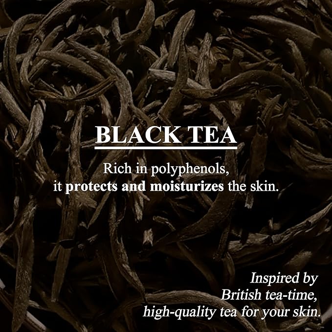 Herb Black Tea Body Wash, Hydrating Vegan Body Cleanser for Sensitive Skin | Gentle, Moisturizing, Non-Sticky, Mild Scrub | Korean Skin Care
