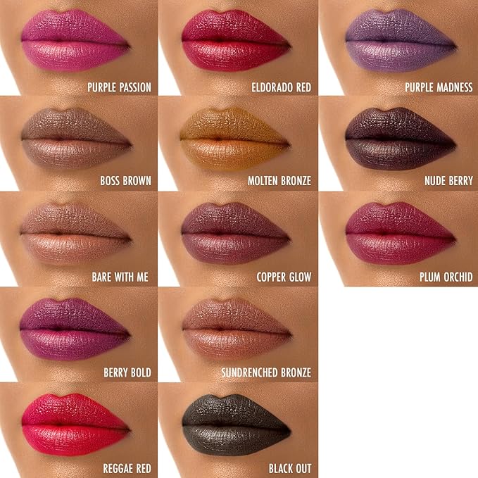 Black Radiance Perfect Tone Lipstick Lip Color, Eldorado Red, 0.13 Ounce (Pack of 2)