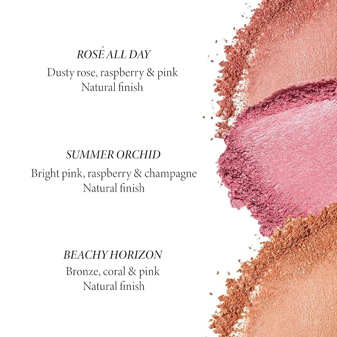 LAURA GELLER Baked Blush-n-Brighten in Summer Orchid + Angled Brush – Ultra-Soft Vegan Bristles