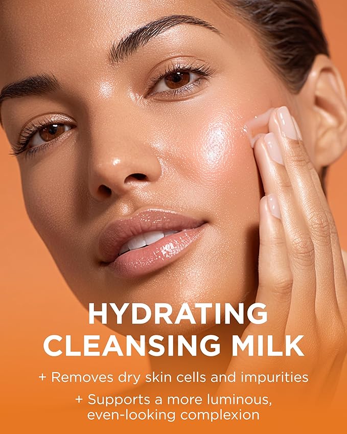 Andalou Naturals Brightening Meyer Lemon + Vitamin C Creamy Cleanser | Gentle Face Wash to Even Tone & Boost Glow | Aloe Vera & Natural Ingredients-| For Dull Skin-| 6 oz,(Pack of 2)