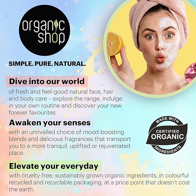 Organic Shop Body Scrub Natural Provence Lemongrass and Sugar 250ml