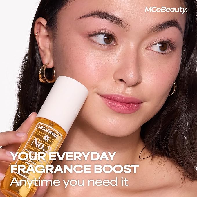 MCoBeauty - Fragrance Mist No.2 – Light Body Mist and Hair Perfume with Pistachio, Sandalwood, Caramel and Vanilla - Gifts for Women, Feminine Spray, Self Care Gifts for Women - 90ml Bottle
