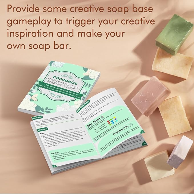 2lb Glycerin Soap Base - Scented Melt and Pour Soap Base for DIY Crafting, Easy to Cut, Vegan and Cruelty-Free, Moisturizing and Gentle on Skin, Perfect for Soap Making Supplies (Aloe Vera, 2 Pound)