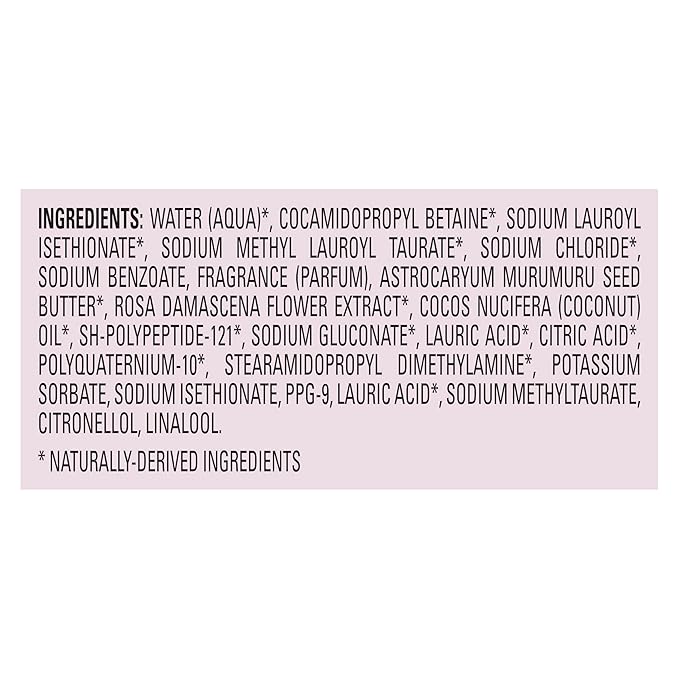 Love Beauty and Planet Vegan Collagen Moisture Shampoo Murumuru Butter & Rose Pack of 4 for Color-Treated Hair Vibrancy, 13.5 oz