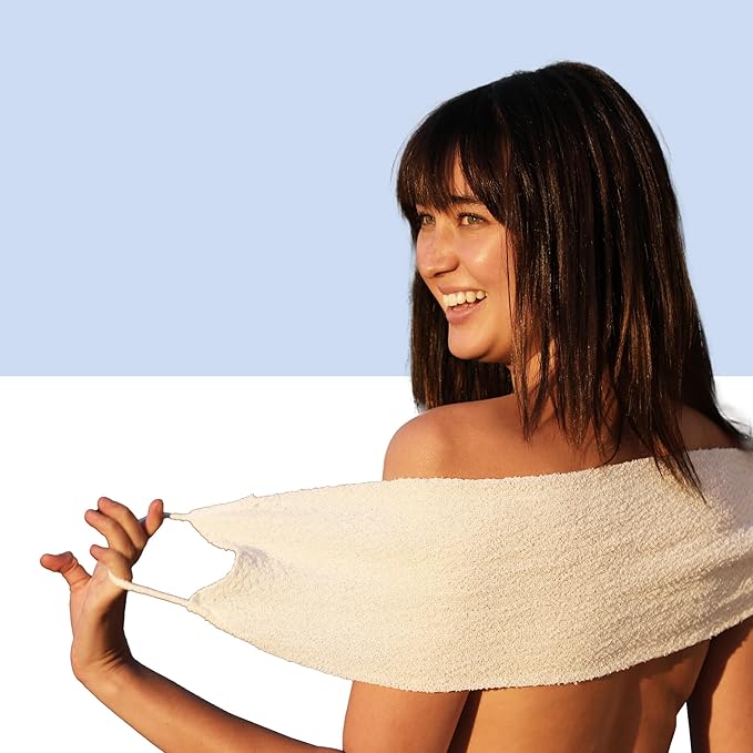 AFTERSPA Bath & Shower Exfoliating Wash Cloth (1 Count (Pack of 1), 1, Count)