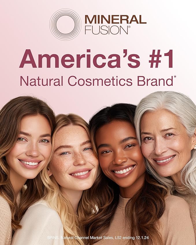 Mineral Fusion Eyeshadow Palette | Vegan Eye Makeup with Matte, Satin, and Shimmer Finishes | Natural, Lightweight Formula (Coffee Break)