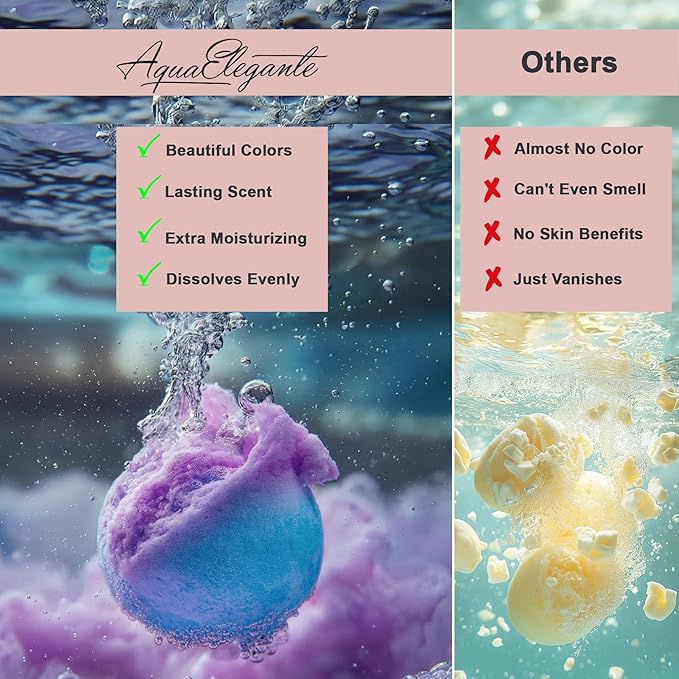 Luxury Bath Bombs for Women - Gift Set of 24 Bathbombs with Organic Essential Oils - Natural Vegan Soap for Moisturizing Fizzy Bubbles