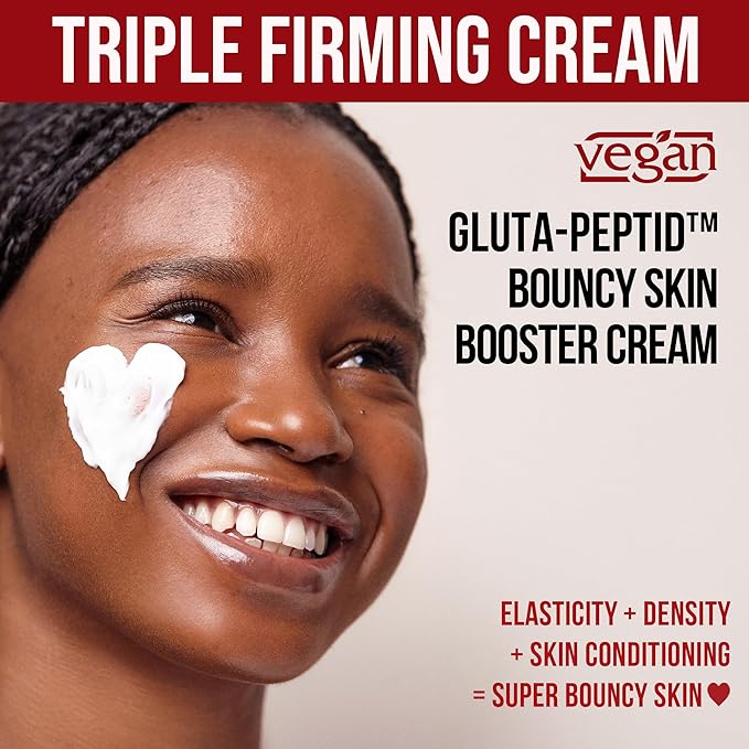 Gluta Peptide Firming Cream with Longevity Care for Korean Vegan Skincare — a face cream for skin tightening and firming, peptide moisturizer