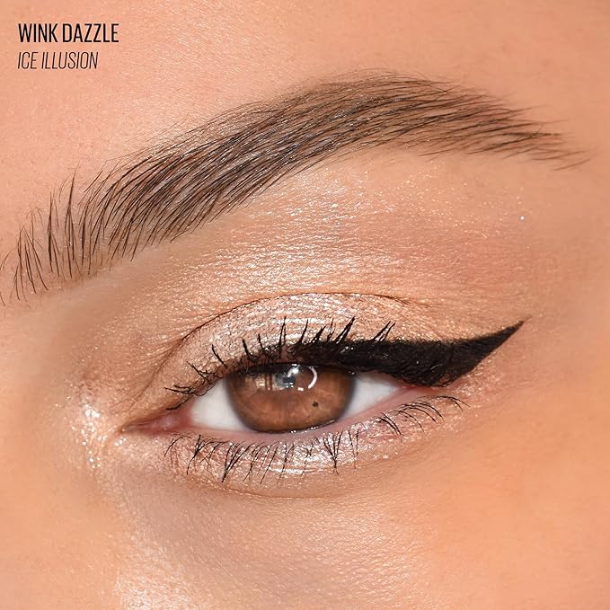 Kaja Eyeshadow - Wink Dazzle 01 Ice Illusion (Shimmer) | Glitter, Smudge Proof, Creamy Formula, Vegan, Cruelty-Free, Creamy, Blendable, High Pigmentation Shimmer Stick, Long Lasting, Waterproof