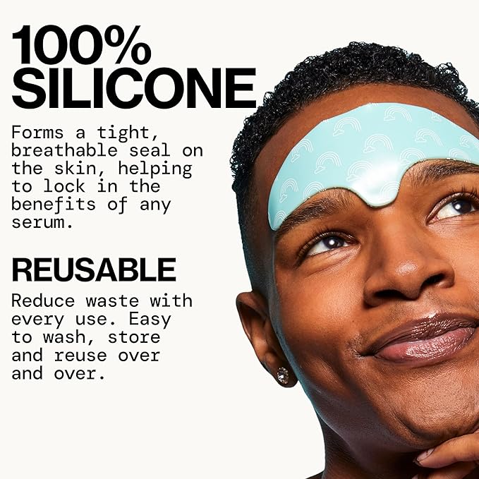 Pacifica Reusable Brow Mask – 100% Silicone Forehead Wrinkle Patch for Brow Lift, Reusable Anti-Wrinkle Pad Smooths Frown Lines, Vegan, Fragrance-Free, Vegan & Cruelty-Free, 1 Piece