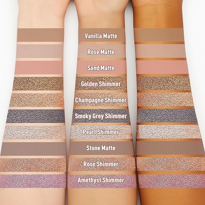 FV Waterproof Eyeshadow Stick Duo,Long-Lasting Cream Eye Shadow Makeup Sets, High Pigmented Eyeshadow Pencil with Shimmer Finish, Natural Look (Golden & Champagne)