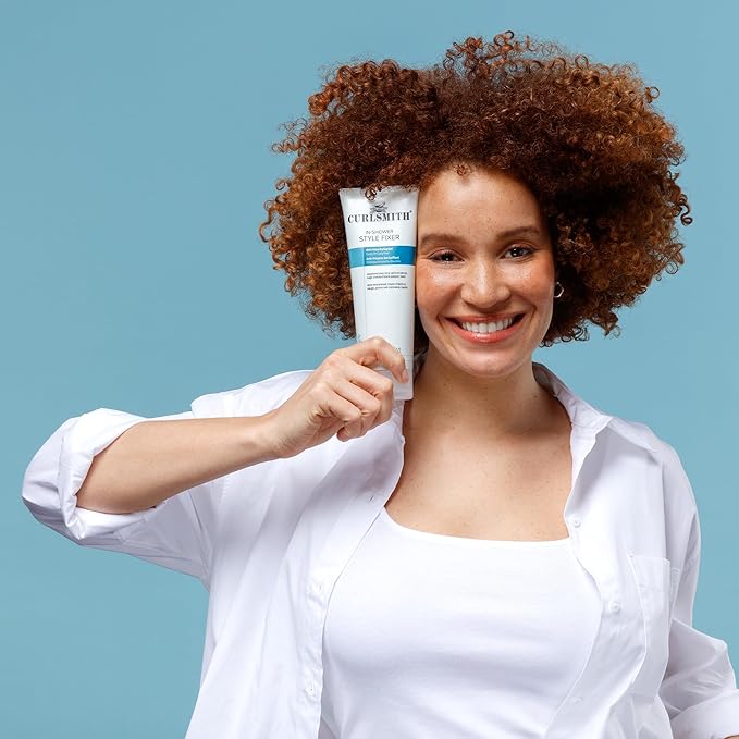 CURLSMITH In-Shower Style Fixer - Strong Hold Gel for Curls, Humidity-Proof Curl Styler, For All Curl Types, Vegan & Cruelty Free (2 oz)