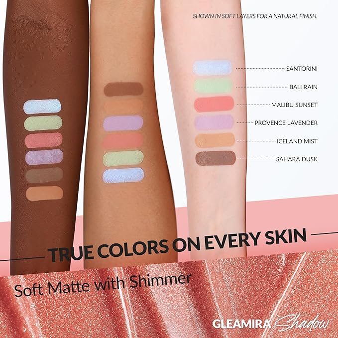 BEPHOLAN Rose Pink Liquid Eyeshadow With Subtle Shimmer.Waterproof,Long-Lasting, Neutral Naked Smooth Creamy Eyeshadow Lightweight(Malibu Sunset 04#)