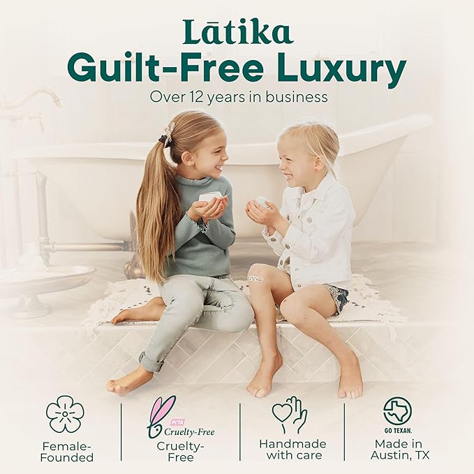 Latika Classic Bath Bomb Unicorn - Tahitian Vanilla, Candied Tonka Bean and Spun Strawberry Sugar for Skin Nourishment