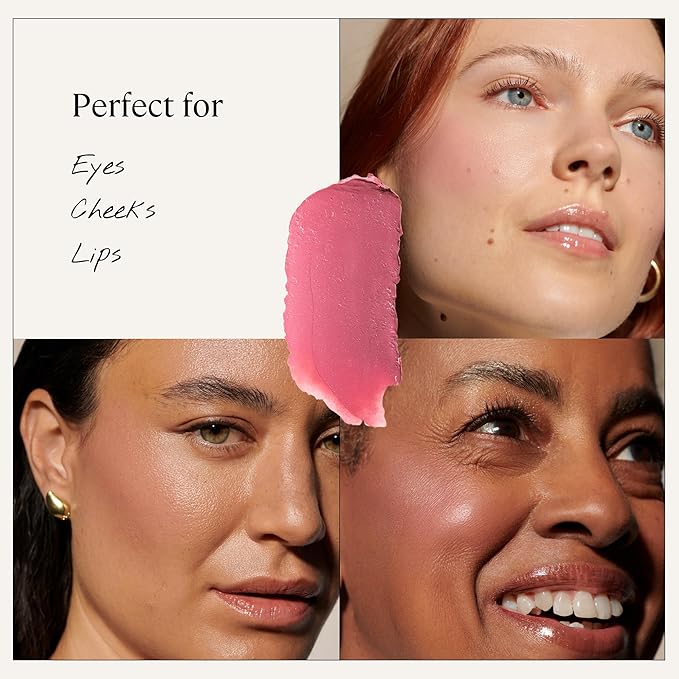 Minori Cream Blush, Sweet Pea, Creamy Multi-Use Blush for Cheeks, Lips & Eyes, Vegan & Cruelty-Free, Smooth Lightweight Texture, 4.9g