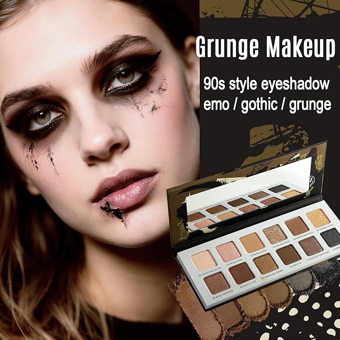Afflano Neutral Nude Eyeshadow Palette, Matte Shimmer Beige Brown Eyeshadow Palette Highly Pigmented, Blendable Natural Colors Long-Wear, Nude Eye Shadow for Women Brown Eyes Daily Grunge Makeup