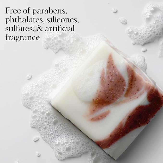 Kitsch Shea Butter Exfoliating Body Wash Bar Soap – Super Hydrating with Plant-Based Exfoliating Body Scrub – Moisturizing Skin Care – Paraben, Silicone & Sulfate-Free, Vegan – Made in USA, 4 oz