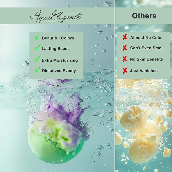 Tropical Fruit Bath Fizzies Set - 12 Large Bubble Bathbombs with Natural Essential Oils in Fruity Scents - Vegan Fizzy Bath Bombs Has Moisturizing Shea Butter and Coconut Oil
