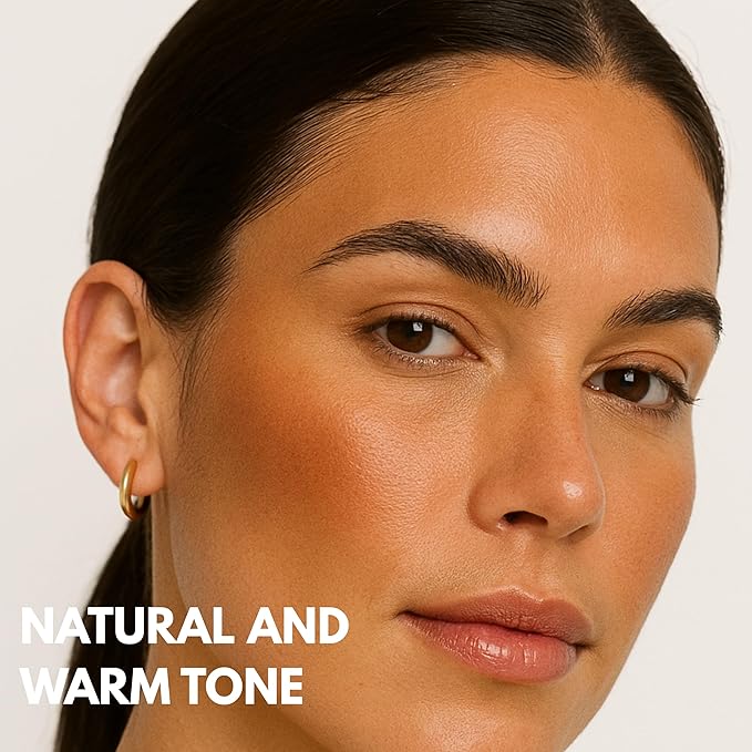 Stellar Cheeks Cream Blush, Long-lasting, Lightweight Formula for Cheeks, Lips & Eyes, Infused with Coconut & Jojoba, Cappuccino
