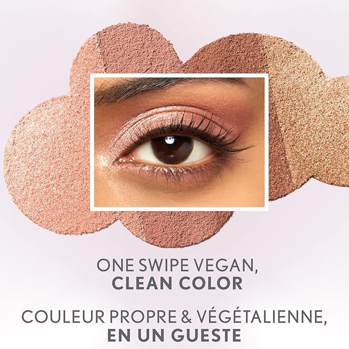 COVERGIRL Clean Fresh Clean Color Eyeshadow Palette, Shimmer Finish, Vegan Formula - Candlelit Burgundy, 4g (0.14 oz)