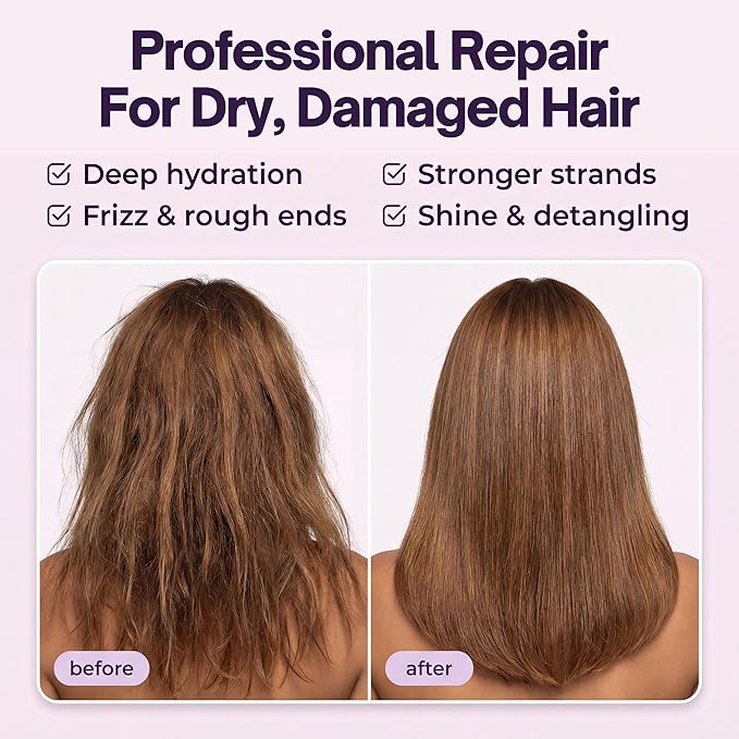 sohl-I.D. Hair Mask for Dry & Damaged Hair – Deep Conditioning Repair Treatment to Restore Smoothness & Shine – Moisturizing Hair Mask with Vitamins B3, B5, B7, C & E – Vegan & Cruelty-Free 6.76 fl oz | Vitamins B3, B5, B7, C, E