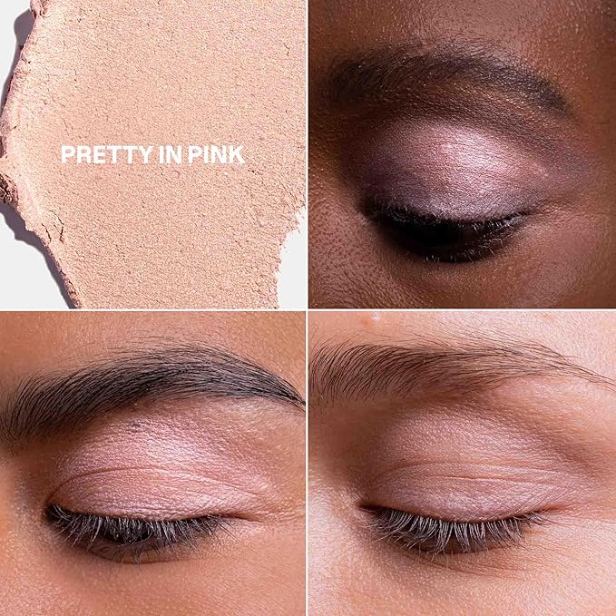 ATTITUDE Oceanly Eyeshadow, EWG Verified, Single Shimmer Cream Eyeshadow, Plastic-Free, Vegan Beauty and Makeup, Pretty in Pink, 0.16 Fl Oz
