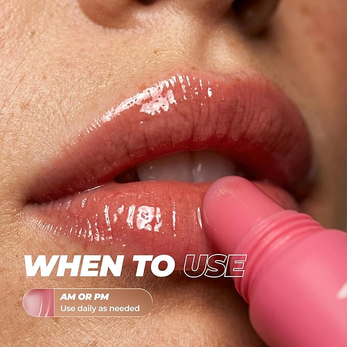 Vitamasques Lip Butter Balm - Guava Crush, Korean Lip Balm - Peptide Lip Treatment - Lips Balm Hydrating - Light Tinted Lips balm - Made in Korea - 0.33 fl.oz